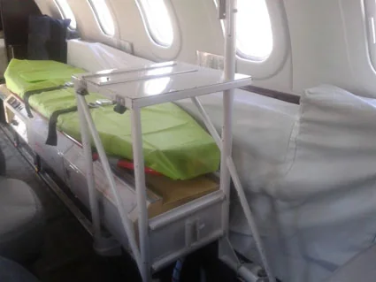 A história dos transportes Aeromédico