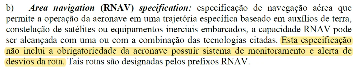 aprovação rnav - requisitos
