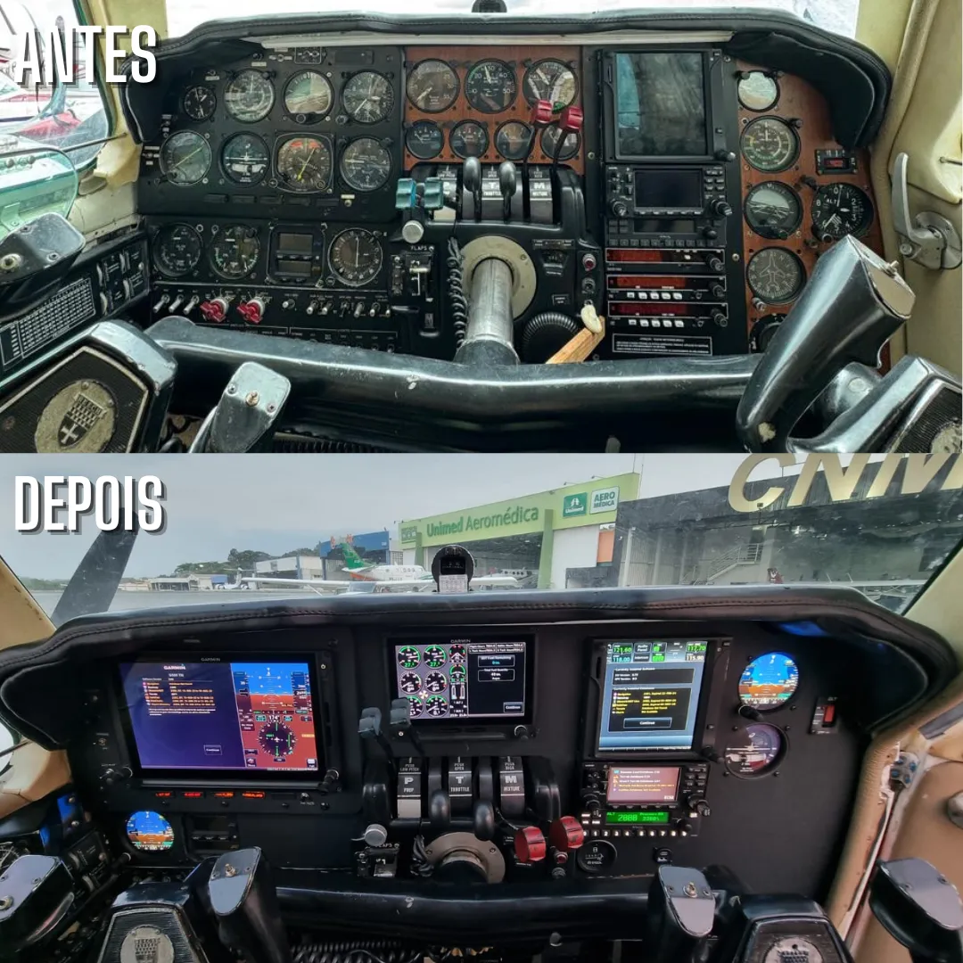 Antes e depois de retrofit — Baron 58